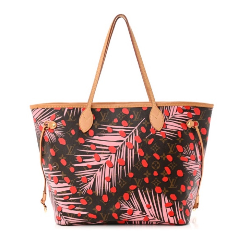 LV Monogram Jungle Dots Neo Neverfull MM Sugar Pink Poppy